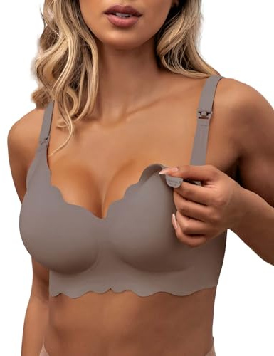 As Fairy Still-BHS zum Stillen Kabelloser Nahtloser Schwangerschafts-BH | Komfort Stillen Schlaf Bralette für Frauen，Ohne Bügel Still BH für Damen, Praktischer Zugang