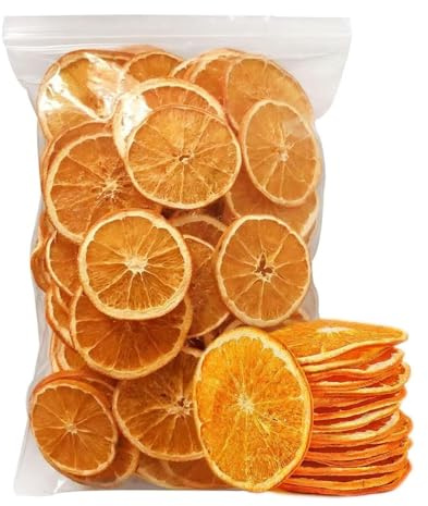 Tranches d'orange séchées de qualité supérieure JGFWAT100 g, 100% naturelles, sans additifs, peuvent être utilisées pour les décorations de Noël, la préparation du thé, la pâtisserie et les collation