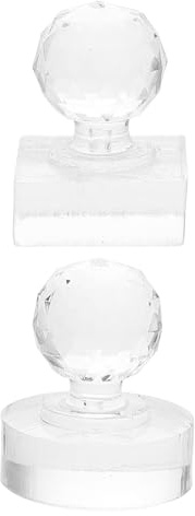 Generic 2 pezzi Strumento Pressa Ombretti con Stampi Quadrato e Rotondo Attrezzo Make Up Multifunzionale per Pressare e Riparare Palette Cipria Blush Sopracciglia e Illuminante