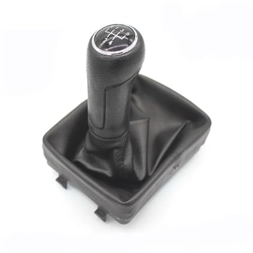 Auto Schaltknauf Kompatibel mit Polo 9N 9N2 2002–2009 Schaltknauf Schalthebelmanschette Schaltsack