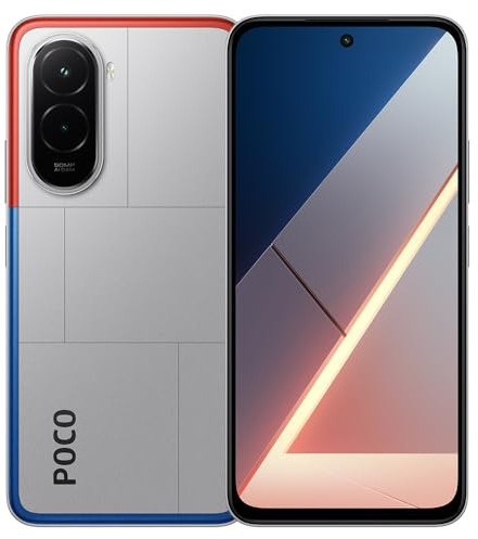 XIAOMI POCO M7 4G Smartphone 8GB+256GB Massive 7000mAh Battery 6.9” FHD+ Display 144Hz AdaptiveSync Refresh Rate Powerful Snapdragon® 685 Clear 50MP AI Dual Camera，with Charge (Sliver