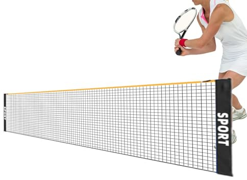 Tennisnät – hopfällbart höjdjusterbart väderbeständigt sportnät | volleyboll badmintonträning med bärbar väska | För familj barn vuxna bakgård bana lekplats inomhus utomhus