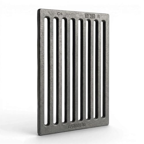 28 x 18 x 1 cm - Griglia Raccolta Cenere Ghisa LUNAWAY per Camino e Stufa | Favorisce il corretto supporto della legna e la raccolta della cenere in camini, termocamini e stufe.