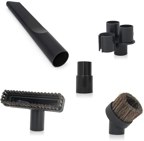 EZ SPARES 1 1/4 inch Universal Vacuum Attachments Accessories 32mm&35mm Vacuum Cleaner Accessories Horsehair Brush Crevices Tool Kit