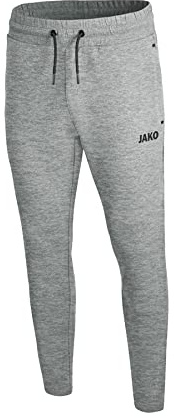 JAKO Herren Jogginghose Premium Basics, Hellgrau-Meliert, M