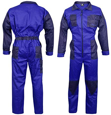 Royal Blue - Tuta da uomo, per magazzini, garage, lavoratori, meccanici, taglia XL