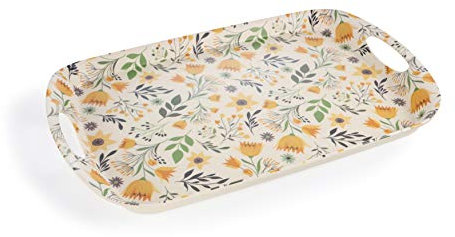 Servierplatte FANCY HOME 44 x 30 cm, Wiese