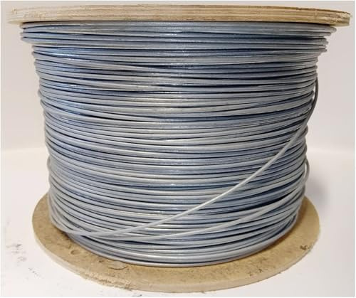 F&G Supplies 400m Roll of 2mm Diameter Galvanised Mild Steel Line or Straining Wire on Spool