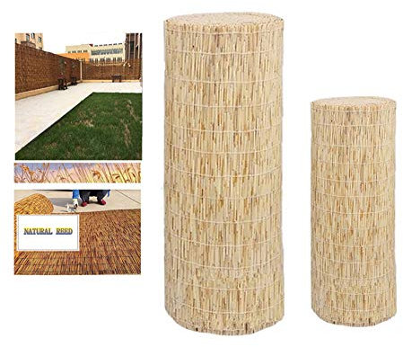 MikusangT Recinzione a Lamella Recinzioni Decorative Tende Canna Naturali per Interni Esterni Tende di Paglia Dimensioni Essere Personalizzate Decorazioni per la casa Retro Sunshade