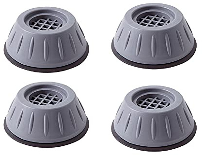 Mwellewm Anti Vibration Pads for Washing Machine Shock and Noise Reducing Washing Machine Support Anti Slip Vibration Rubber Washing Machine Feet Dryer Washer Vibration Stabilizer(1.7D x 0.16 H)