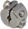 Anello di bloccaggio per fune metallica da 4 mm, 2 pezzi, 2 pezzi, con 2 viti, morsetto in acciaio inox A4 NIRO, AISI 316 Nirosta