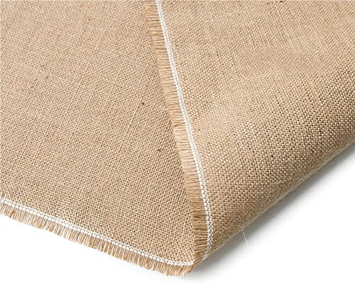 Rouleau de toile de jute de idéal pour loisirs créatifs 50/78/100/160cm largeur Ruban de Jute Chemins de Table Chemin de Table Toile de Jute pour Mariage Festival Fête (L:3m/118in,W:100cm/39in)