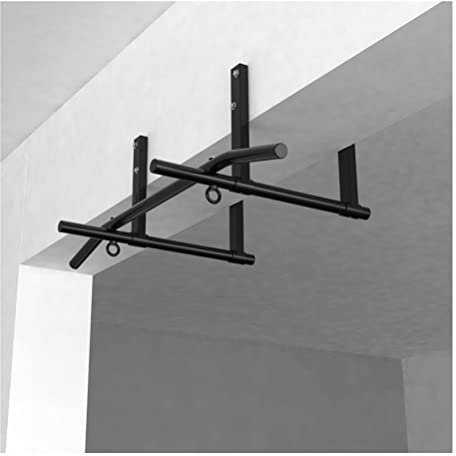Wall Mounted Pull Up Bar, Steel Heavy Duty Exercise Bar With Grommets, Sandbag Swing Resistance Band Hanging Horizontal Bar, Load 661lbs