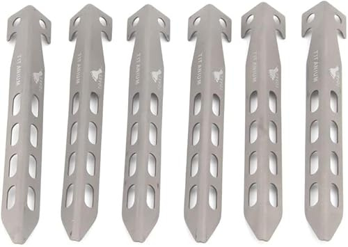 TOAKS Titan Zeltheringe Camping V-förmige Zeltheringe Ultraleicht Boden Zelt Nägel Outdoor Heavy Duty Zelt Zubehör 6 Stück PEG-10