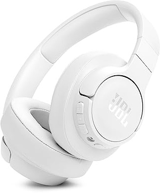 JBL TUNE 770NC Wireless Over-Ear Hybrid Noise Cancelling Headphones with App Multipoint 40mm Driver (White)