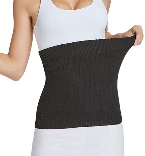 iEasey Unisex Dicke Kaschmir Nierenwärmer Damen Herren Winter Thermische Rückenwärmer Elastisch Taille Wärmer Wärmegürtel Rückenbereich Lendenwärmer Leibwärmer zur Rückenpartie Schmerzlinderung