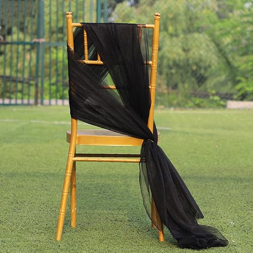 5m x 160cm Soft Tüllstoff,Tüll Stoffe zum Nähen,Netzstoff Dekostoff Drapierstoff für Arbor Hochzeit Vorhang Hochzeitsbogen Freihanddeko Torbogen Zeremonie Party Dekor Kleid Tüllrock Schleier,Schwarz