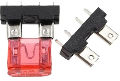 Scheda PCB portafusibile Media Piccola Piccola da 10 Pezzi con Fusibile a Lama automobilistico 10A Tipo di Inserimento Clip di Sicurezza for Scheda PCB automobilistica (Color : Mini, Size : 10PCS_1A