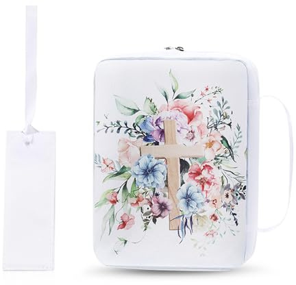 Hixingo Buchhülle Schutzhülle für Bücher aus Stoff, Buchhülle mit Reißverschluss Buchschutz Buchhüllen für Taschenbücher Buchhülle für Buchliebhaber (Blume,26x19cm)