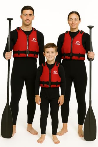 Typhoon Red Buoyancy Jacket, 50N, Front Zip, Adjustable Straps, Removable Crotch Strap, CEUK Approved (L/XL)