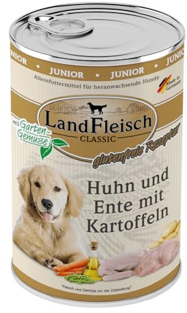 Landfleisch Junior Huhn, Ente & Kartoffeln mit Gartengemüse | 6X 400g