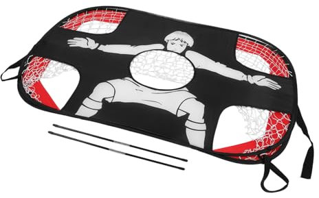 MUELODSIC Faltbares Fußballtor Für Junge Mädchen Tragbares Fußballnetz Mit Maschenstruktur Für Outdoor-Training Und Spielerische Fähigkeiten Einfach Aufzubauen Langlebig Und