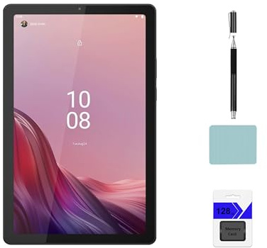 Lenovo Tab M9 9 HD (1340 x 800) Tablet, MediaTek MT6769V/CU Helio G80 (12 nm) Octa-core, 3GB RAM, 32GB eMMC + 128GB Memory Card, Android 12, Arctic Grey with Accessories
