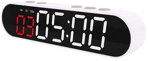 Asixxsix Horloge de Gym de Gym Portable, Minuteur D'intervalle D'entraînement Magnétique avec Télécommande, Chronomètre, Modes de Formation Pré-Fixer, 1500mAh Timer Numérique de Fitness
