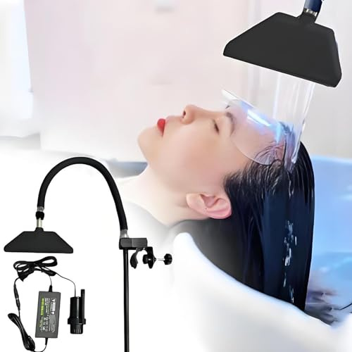 Máquina de Ducha de SPA de Cabeza portátil con Cabezal de Ducha de Cascada Ajustable 360 ​​° Cabezal de Ducha y Control de Flujo | Tubo Universal de 60 cm | para Tratamiento para el Cabello, Cuidado