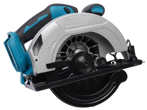 Cirkelsåg handcirkelsåg, 750 W elektrisk cirkelsåg, 20 000 RPM trådlös cirkelsåg, skärvinkel 0–45°, skärtjocklek 0–90 mm, för liten hemrenovering, snickeri