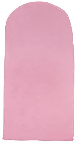 Housse en Tissu pour Supports D'arche, Polyester Rose, Mariage | Couverture Élastique en U, Arrière-plan Décoratif, Anti-froissage, pour Fêtes et Cérémonies