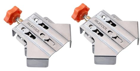 Zambuph Reliable Corner Clamp 90 Degree Right Angle Clamps Jig Providing Strong Hold for Woodworking Angles and Diverse DIY Tasks Woodworking Angle Clamps Crafting Project Tools, 2 pcs Open Shape