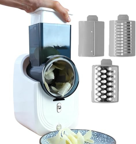 Electric Cheese Grater | Kitchen Cutter Slicer - Electric Cheese Grater For Worktop | For Food Processing Catering Restaurant Meal Preparation And