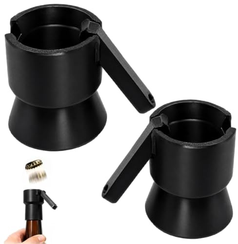 UWJOWP Apribottiglie Pistola 2 Pezzi - Apri Bottiglie Divertente con Sistema a Leva - Gadget per Bar e Amanti della Birra