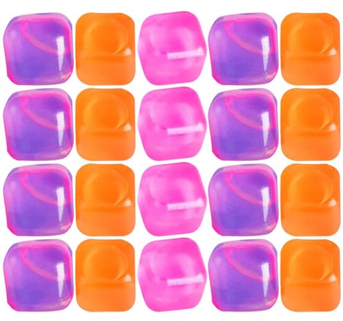 POPETPOP Glaçons Réutilisables sans Dilution en Tpu Lot de 20 Carrés Légers pour Rafraîchir Boissons pour L'voyages