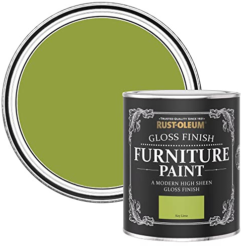 Rust-Oleum Green Furniture & Skirting Board Paint in Gloss Finish - Key Lime 750ml
