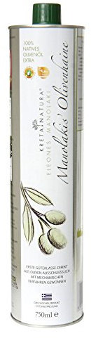 KretaNatura Natives Olivenöl extra Kaltgepresst & Filtriert | 100% natürliches & reines Olivenöl für Feinschmecker - Kreta, Griechenland | sortenreine Koroneiki Oliven | 1er Pack (1 x 750 ml)