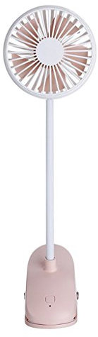 Tubayia - Ventilador de Mesa Mini USB (360 Grados, con Pinza)