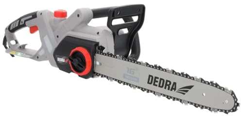 Kettensäge 16, Elektro-Kettensäge DEDRA 2400W Länge 40cm, Geschwindigkeit der Kette: 13m/s, 230V, 57 Kettenzähne, automatische Bremsanlage, Kettenteilung: 3/8 - integrierte Notbremse