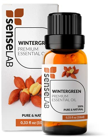 SenseLAB Aceite Esencial de Gaulteria - Aceite de Gaulteria Natural 100% Puro de Grado Terapéutico para Difusor de Aromaterapia y Humidificador - Aceite para el Cuidado del Cabello y la Piel (10 ml)