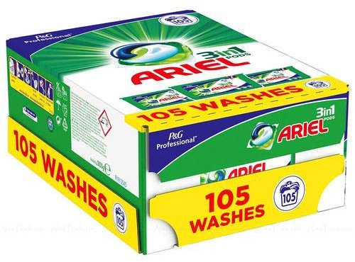Ariel Cápsulas líquidas de lavado de color todo en 1 – 105 cápsulas