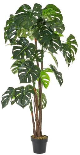 LOLAhome Planta Artificial Monstera Verde en Maceta plástico 170 cm