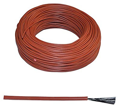 KEPOHK Roter Silikonkautschuk weit warmer Bodenraum-Thermostat Kohlefaser-Heizkabel 50m