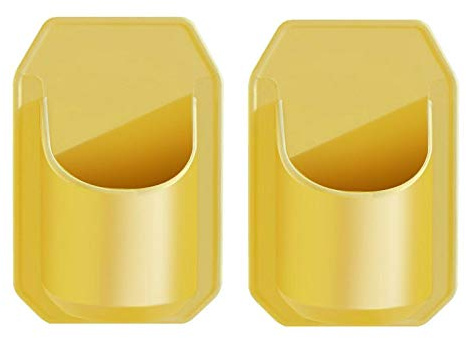 HUIKJI 2pcs Shower Wall Drink Wine Beverage Holder,Wall Shelf Shower Drink Holder,Plastic Bath Cup Holder for Bottle Beer Coffee and Beverage Bathtub Drink Holder 3.85 x 5.5in