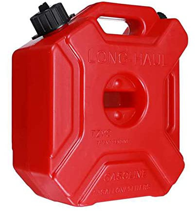 Boyuan Bidón de Combustible de 5 L / 1.3 galones, con Bloqueo de Soporte Contenedor Universal de Gasolina para Aceite y Combustible para vehículos Jeep SUV ATV UTV