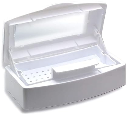 Sterilisator für instrumente, Nail Tools Sterilisator UV-Desinfektion Tablett Container Sterilisation Box Maniküre Desinfektionsbox Salon Keimtötende Tauchbecken Desinfektionswanne