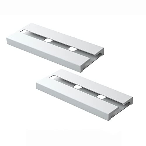 V3VOGUE Weinglashalter, 2 Stück Wand Weinglas Rack Gläserhalterung, Weinglasregal Unter Dem Schrank, Kann 4-6 Weingläser Halten, Kein Stanzen, Hängender Weinglashalter (Schwarz, Weiß)