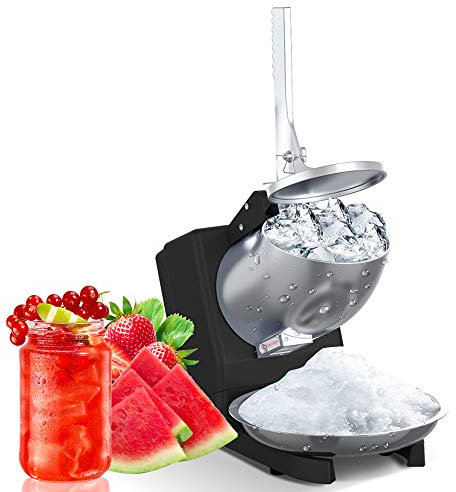 Generic Picadora de hielo eléctrica profesional para uso doméstico y consumo 65 kg/h, 500 W