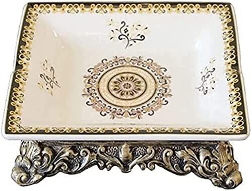 Cendriers en céramique Cendriers Classiques rétro Cendriers rectangulaires Cendriers de Jardin résistants au Vent et aux Chutes Décorations de Salon for la Maison sur la Table