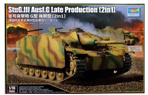 Trumpeter - 1/16 Stug III AUSF. G, späte Produktion (2in1) - Plastikmodellbausatz
